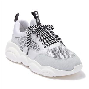 Moschino Logo Mesh Exaggerated Sole Sneakers
